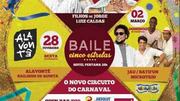 Imagem Baile Cinco Estrelas: novo circuito do Carnaval une tradição e badalação