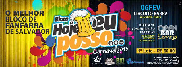 Imagem Resultado promoção: "Concorra a camisas para o bloco Hoje Eu Posso"