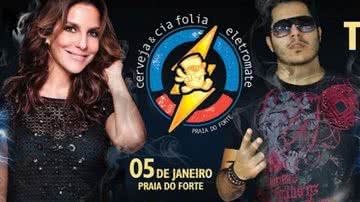 Imagem Ivete apresenta novo repertório no Cerveja &amp; Cia Folia / Eletromate