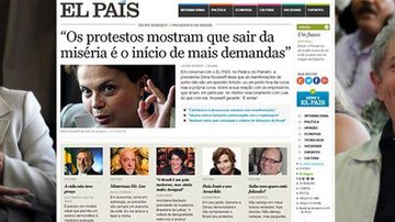 Imagem  El País estreia em português com Lula e Dilma