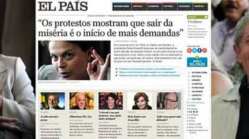 Imagem  El País estreia em português com Lula e Dilma
