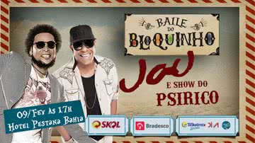 Imagem Psirico faz show no Baile do Bloquinho no próximo domingo (9)