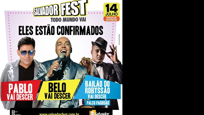 Imagem Pablo, Belo e Bailão do Robyssão invadem o Salvador do Fest