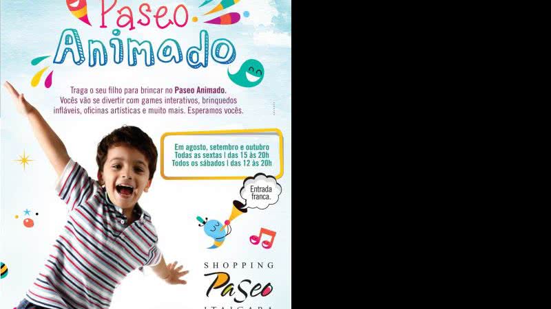 Imagem Shopping tem programação especial para crianças toda sexta e sábado