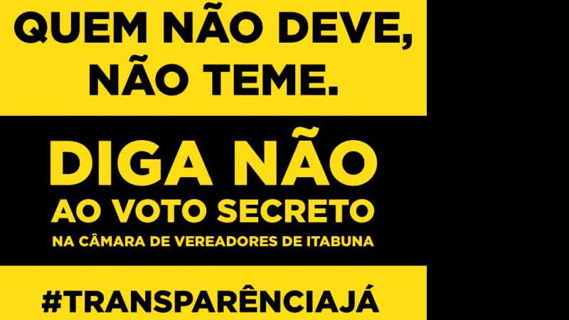 Imagem Voto secreto também deve acabar em Câmara de Itabuna
