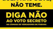 Imagem Voto secreto também deve acabar em Câmara de Itabuna
