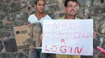 Imagem “Não recomendo a Login”, protesta cliente