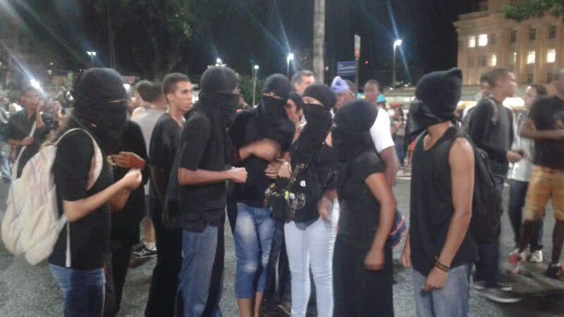 Imagem Confusão na manifestação contra a Copa do Mundo