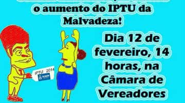 Imagem Movimentos sociais e partidos políticos fazem manifestação contra IPTU