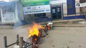 Imagem Trânsito em Nova Constituinte está travado por causa de manifestação