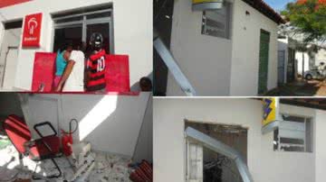Imagem Bandidos explodem caixas do Bradesco e BB em Lafaiete Coutinho