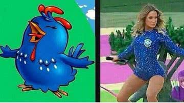Imagem Assim como Claudia, Ivete também é alvo de piadas por causa de roupa na Copa