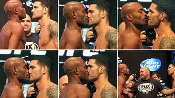 Imagem Com direito a 'beijinho' em Weidman, Anderson bate o peso para o UFC 1