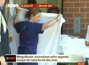 Imagem Australiano sobrevive a segundo ataque de tubarão