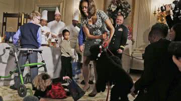 Imagem Cadela de Obama derruba menina de 2 anos em jantar
