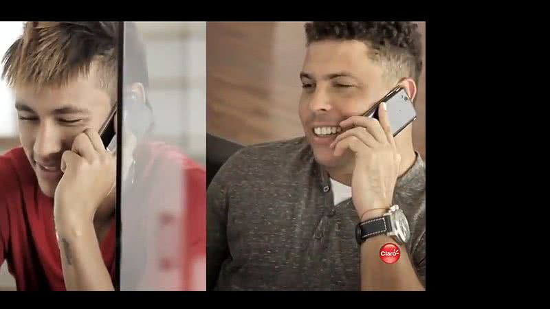 Imagem Claro é proibida de exibir comercial com Neymar e Ronaldo