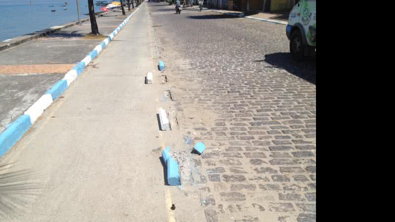 Imagem Itaparica: prefeito destroi ciclovia nos primeiros dias de gestão
