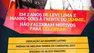 Imagem Jammil celebra 2 anos de Levi a frente da banda com música na novela das nove