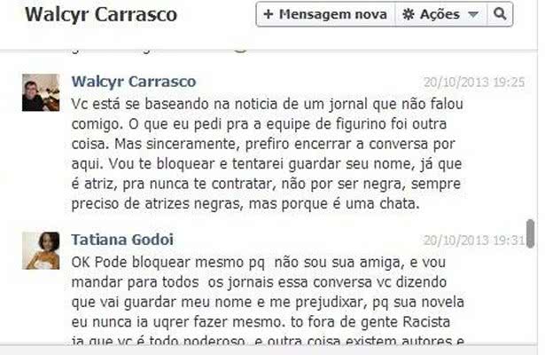Imagem Autor de “Amor à Vida”, Walcyr Carrasco é acusado de racismo por atriz