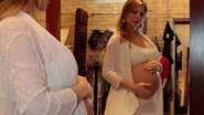 Imagem Ex-loira do Tchan, Sheila Mello mostra barrigão de nove meses