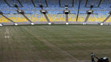 Imagem Gramado do Maracanã aparece desgastado e terá grama europeia para Copa