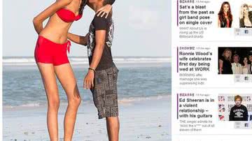 Imagem Mulher mais alta do mundo encontra par romântico no Pará