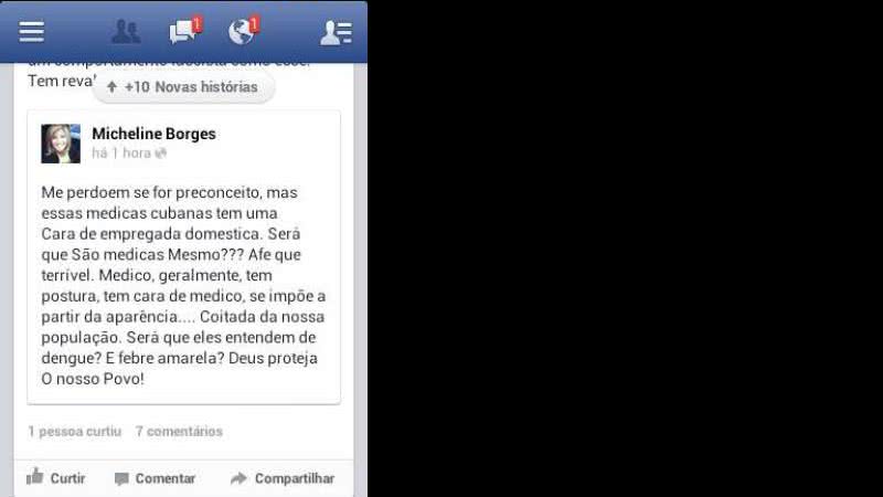 Imagem “Médicas de Cuba parecem domésticas e não tem postura”, diz jornalista