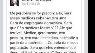 Imagem “Médicas de Cuba parecem domésticas e não tem postura”, diz jornalista