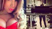 Imagem Ex-Panicat Carol Narizinho malha até de madrugada