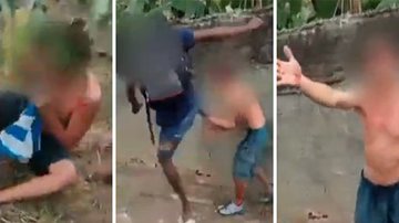 Imagem Vídeo: acusado de roubo é espancado por traficantes armados 