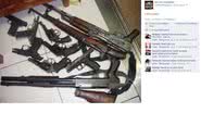 Imagem Bandidos de Salvador se exibem com armas e bolos de dinheiro em rede social