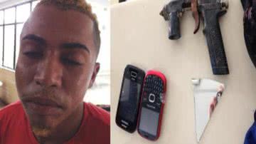 Imagem Homem é preso acusado de cometer assalto utilizando pistola de tinta em Periperi