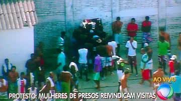 Imagem Agentes penitenciários protestam na Lemos Brito