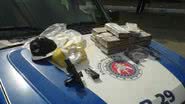 Imagem PM prende dois com pistola e 30 kg de maconha em São Marcos