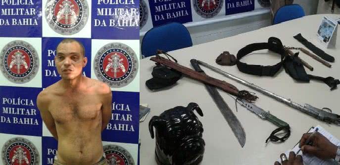 Imagem Homem é preso alcoolizado e com armas, se passando por PM 