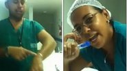 Imagem Vídeo: técnico de enfermagem satiriza, desmoraliza profissão e perde o emprego