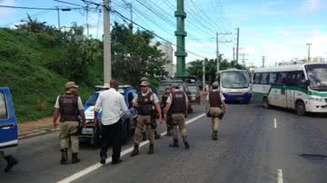 Imagem FTC: professores param Paralela e dizem que PM agiu com violência