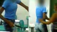 Imagem Vídeo: aluna "alterada" ameaça professora com facão 