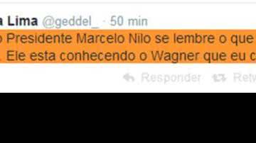 Imagem “Ele está conhecendo o Wagner que eu conheci”, diz Geddel para Nilo