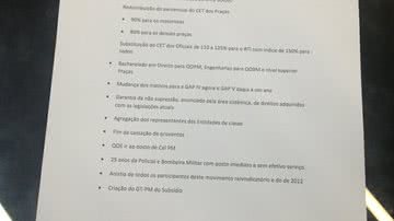 Imagem Greve da PM: conheça a nova pauta de reivindicações
