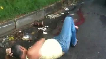 Imagem Vídeo: homem é baleado durante atentado na Santa Mônica