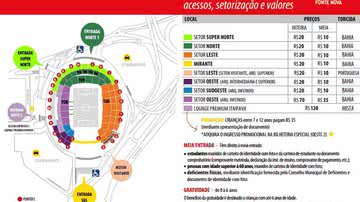 Imagem Bahia x Lusa: mais de 30 mil ingressos estão à venda a preços populares
