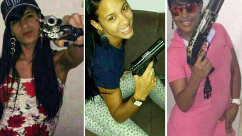 Imagem Mulheres que aparecem armadas em fotos têm identidades reveladas