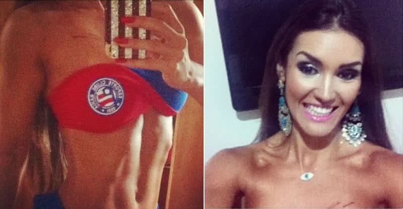 Imagem Musa do Bahia detalha agressão que diz ter sofrido do ex-namorado