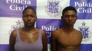 Imagem  Casal de traficantes é preso com arma e droga