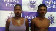 Imagem  Casal de traficantes é preso com arma e droga