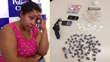 Imagem Mulher é presa com crack e cocaína na Engomadeira