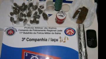 Imagem Polícia Militar prende homem com crack e maconha em Iaçu