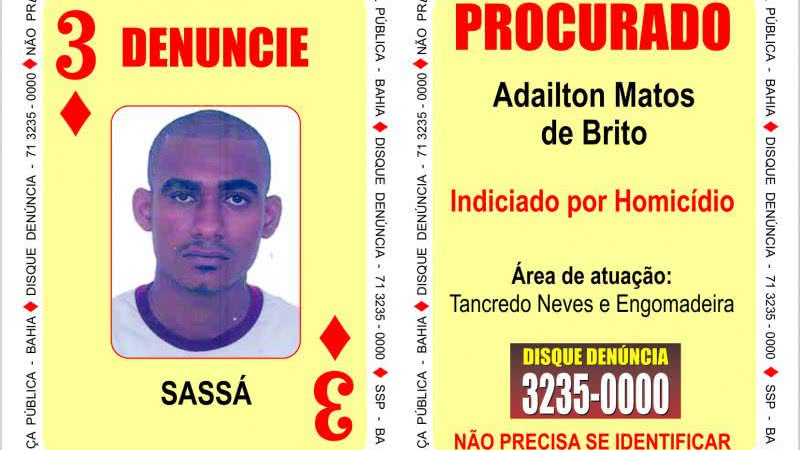 Imagem “Três de ouros” do Baralho da SSP possuía com 4 mil pedras de crack