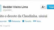 Imagem Decote de Claudia Leitte "provoca" Geddel: "uiuiui"